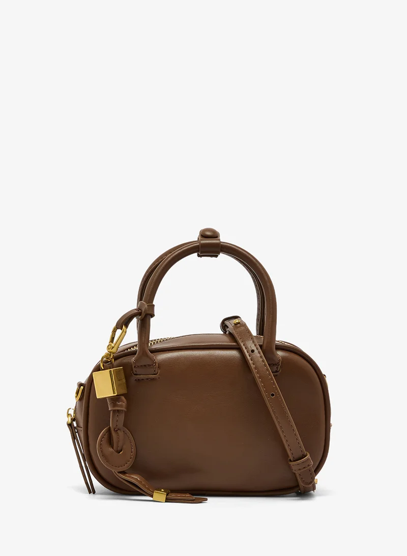 ايلا حقيبة دائرية كروس بودي بمقبض علوي